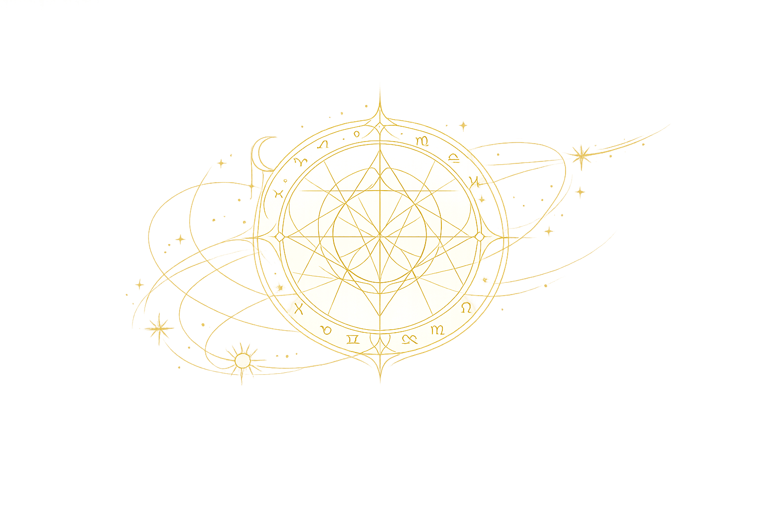 Birth chart celestial map